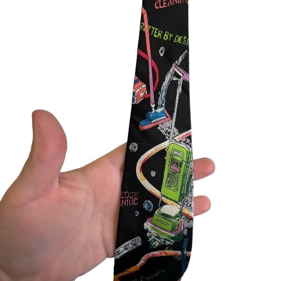 MCM Mid century modern style Electrolux Lux vacuum Silk Tie Necktie! - Picture 2 of 12